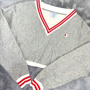 Oversized champion cropped sweater